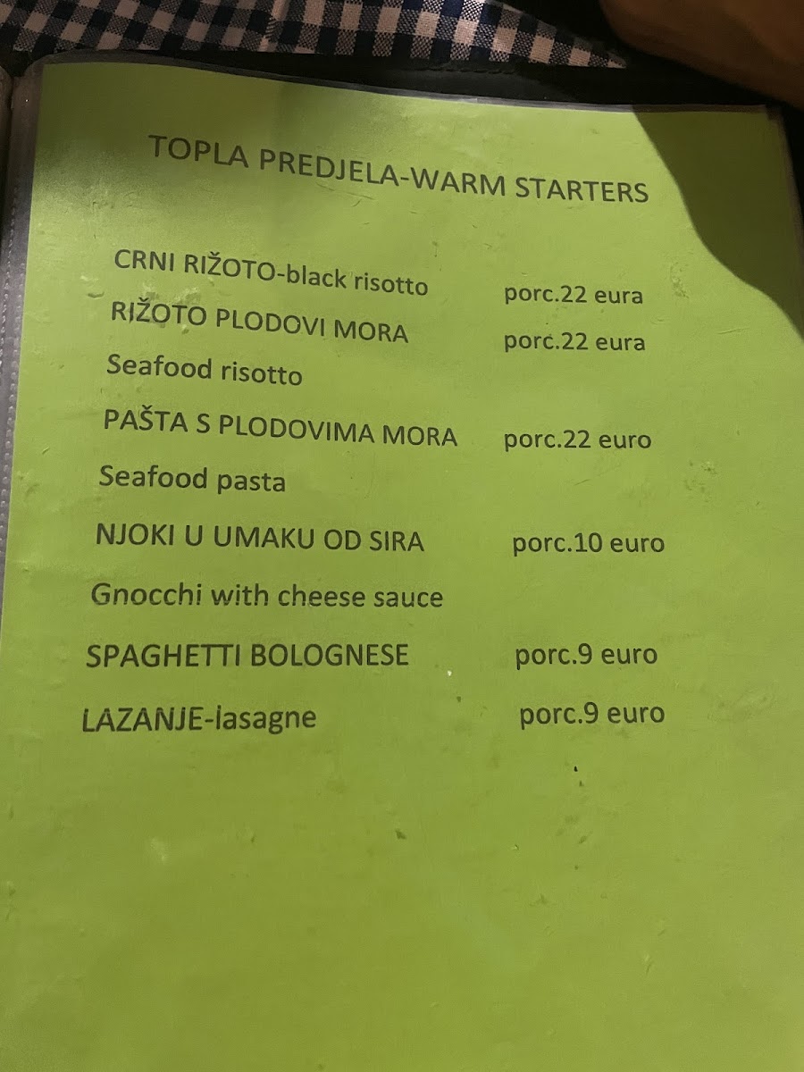 Menu Konoba Vila Velebita-5