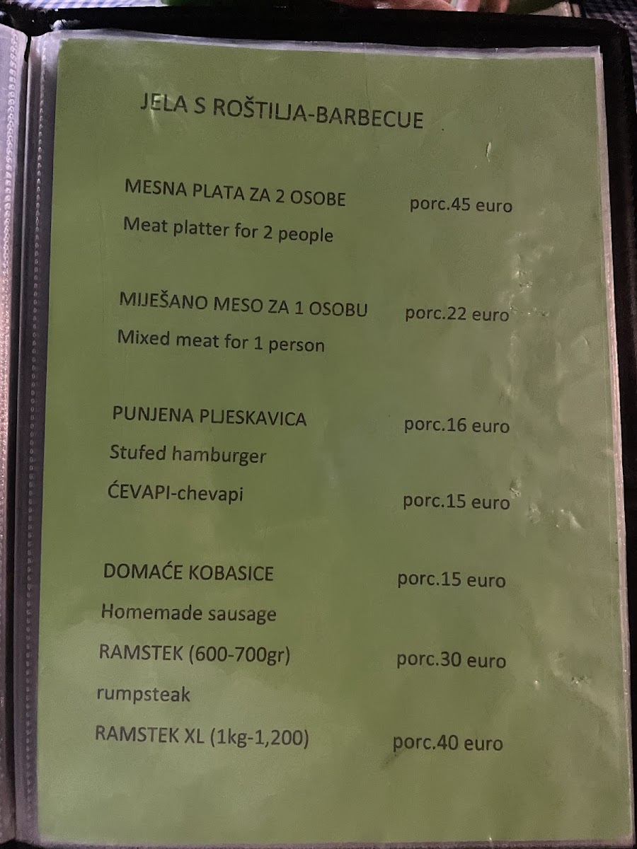 Menu Konoba Vila Velebita-7
